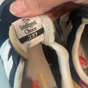 New Balance Blue and White Sneakers Classic Athletic Design